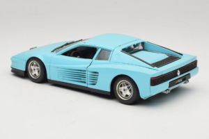 Ferrari Testarossa Borsenmodell 1997 Limitierte Auflage Blau Bburago 1:18 B002 Metall — Bild 7 von 8