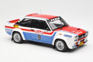 Fiat 131 Abarth Fiat France #9 J-C. Andruet / C. Delferrier Winner Rally Sanremo 1977 Kyosho 1:18 08375A Metall — Bild 6 von 8