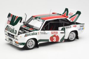 Fiat 131 Abarth #3 M. Alen / I. Kivimaki Winner Rally 1000 Lakes 1980 Kyosho 1:18 08376H Metall — Bild 2 von 8