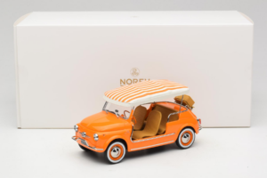Fiat 500 Jolly Orange Norev 1:18 187791 Metall — Bild 6 von 6