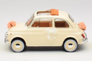 Fiat 500 L Elfenbein Wedding Gift Norev 1:18 187780 Metall — Bild 3 von 6