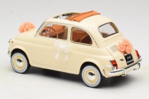 Fiat 500 L Elfenbein Wedding Gift Norev 1:18 187780 Metall — Bild 5 von 6