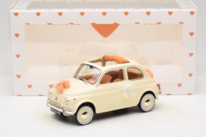 Fiat 500 L Elfenbein Wedding Gift Norev 1:18 187780 Metall — Bild 6 von 6