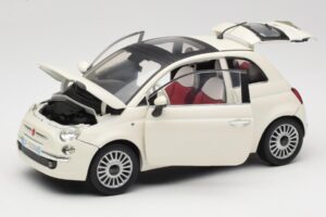 Fiat 500 Weiß Mondo Motors 1:18 500291 Metall — Bild 2 von 8