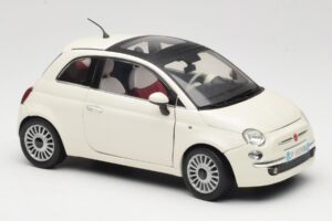 Fiat 500 Weiß Mondo Motors 1:18 500291 Metall — Bild 6 von 8