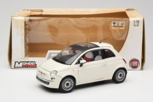 Fiat 500 Weiß Mondo Motors 1:18 500291 Metall — Bild 8 von 8