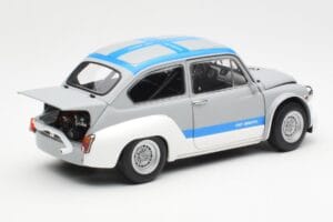 Fiat Abarth 1000 TCR Matt Grau Blaue Streifen AUTOart 1:18 72642 Metall — Bild 3 von 8