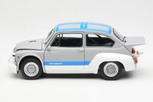 Fiat Abarth 1000 TCR Matt Grau Blaue Streifen AUTOart 1:18 72642 Metall — Bild 4 von 8