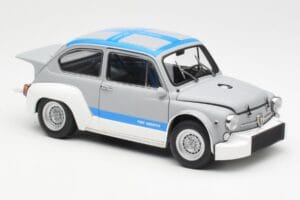 Fiat Abarth 1000 TCR Matt Grau Blaue Streifen AUTOart 1:18 72642 Metall — Bild 6 von 8