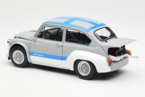 Fiat Abarth 1000 TCR Matt Grau Blaue Streifen AUTOart 1:18 72642 Metall — Bild 7 von 8