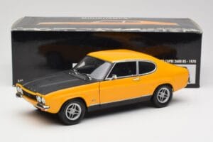 Ford Capri 2600 RS Signal Gelb Mit Schwarz Minichamps 1:18 180089070 Metall — Bild 8 von 8