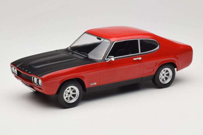 Ford Capri Mk1 RS 2600 Rot mit Schwarzer Haube MCG 1:18 MCG18538 Metall