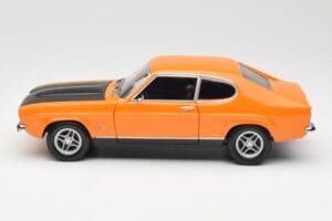 Ford Capri Mk1 RS 2600 Signal Orange Schwarz Minichamps 1:18 150089077 Metall — Bild 4 von 8