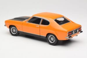 Ford Capri Mk1 RS 2600 Signal Orange Schwarz Minichamps 1:18 150089077 Metall — Bild 7 von 8