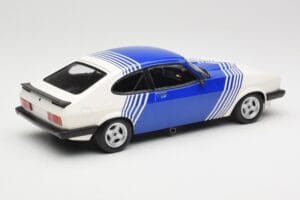 Ford Capri Mk2 3.0 Weiß mit Blauen Streifen Minichamps 1:18 155788600 Metall — Bild 2 von 6