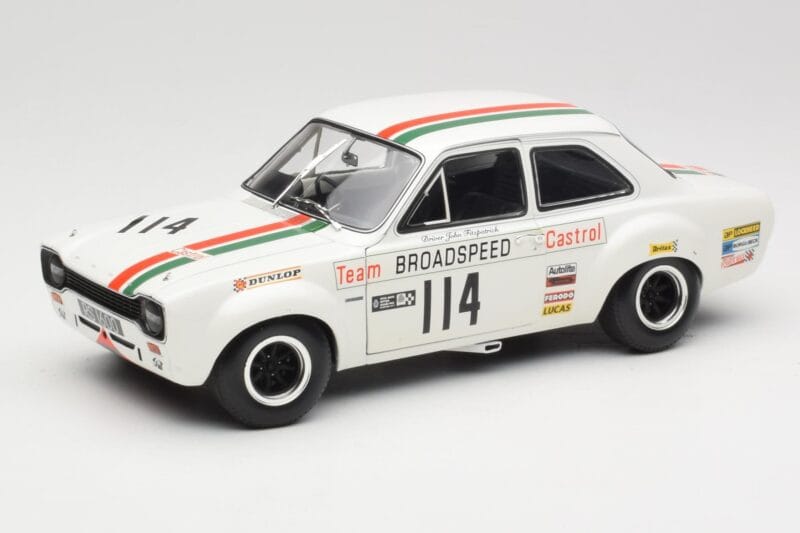 Ford Escort RS1600 #114 J. Fitzpatrick Team Broadspeed Castrol Race of Champions 1971 Minichamps 1:18 100718114 Metall