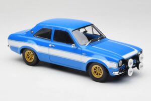 Ford Escort Mk1 RS 1600 Blau Weiß Streifen Minichamps 1:18 100688102 Metall — Bild 6 von 8