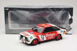 Ford Escort Mk2 RS 1800 #14 Droogmans / Joosten Belga 3rd Place Lotto Haspengouw Rally 1983 Minichamps 1:18 155838714 Metall — Bild 6 von 6