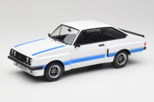 Ford Escort Mk2 RS 2000 X-Pack Diamond Weiß & Blau Stripe MCG 1:18 MCG18350 Metall