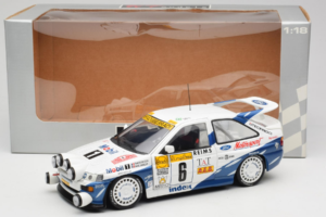 Ford Escort RS Cosworth Mobil 1 #6 F. Delecour / D. Grataloup Rally Monte Carlo Night Version Winner 1994 UT Models 1:18 3945 — Bild 8 von 8