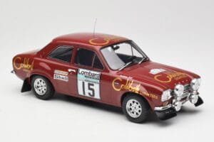 Ford Escort RS 1600 Mk1 #15 M. Alen / I. Kivimäki RAC Rally 1974 IXO 1:18 18RMC047B Metall — Bild 4 von 6