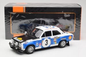Ford Escort RS 1600 Mk1 #3 V. Preston Jr. / B. Smith Safari Rally 1973 IXO 1:18 18RMC075B Metall — Bild 6 von 6