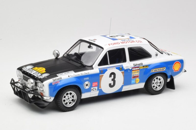 Ford Escort RS 1600 Mk1 #3 V. Preston Jr. / B. Smith Safari Rally 1973 IXO 1:18 18RMC075B Metall