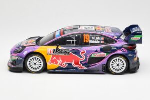 Ford Puma Rally1 #19 S. Loeb / I. Galmiche Rally Monte Carlo Winner 2022 IXO 1:18 18RMC110 Metall — Bild 3 von 6