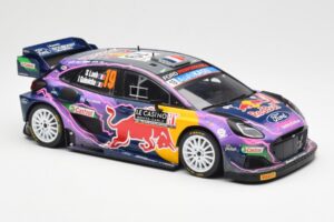 Ford Puma Rally1 #19 S. Loeb / I. Galmiche Rally Monte Carlo Winner 2022 IXO 1:18 18RMC110 Metall — Bild 4 von 6