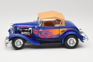 Ford Roadster Street Rod Blau with Fire Road Signature 1:18 92249 Metall — Bild 4 von 8
