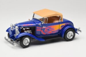 Ford Roadster Street Rod Blau with Fire Road Signature 1:18 92249 Metall
