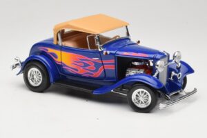 Ford Roadster Street Rod Blau with Fire Road Signature 1:18 92249 Metall — Bild 6 von 8