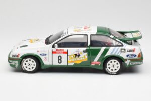 Ford Sierra RS Cosworth #8 D. Auriol / B. Occelli Rally Tour de Corse 1988 AUTOart 1:18 88812 Metall — Bild 4 von 8