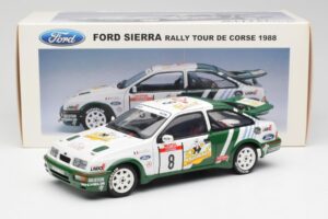 Ford Sierra RS Cosworth #8 D. Auriol / B. Occelli Rally Tour de Corse 1988 AUTOart 1:18 88812 Metall — Bild 8 von 8
