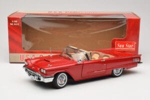 Ford Thunderbird Cabriolet Rot Sun Star 1:18 4311 Metall — Bild 8 von 8