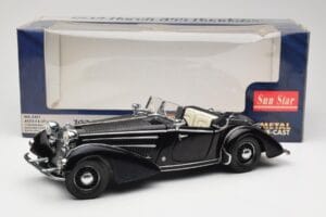 Horch 855 Roadster Schwarz Sun Star 1:18 2401 Metall — Bild 8 von 8
