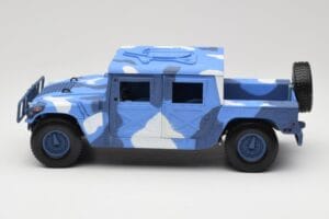 Hummer H1 Humvee Blau & Weiß Motormax 1:18 73157 Metall — Bild 4 von 8