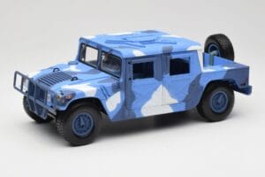 Hummer H1 Humvee Blau & Weiß Motormax 1:18 73157 Metall