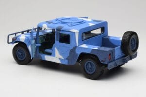 Hummer H1 Humvee Blau & Weiß Motormax 1:18 73157 Metall — Bild 5 von 8
