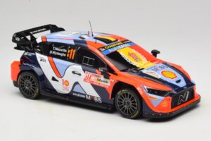 Hyundai i20 N Rally1 #11 T. Neuville / M. Wydaeghe Rally Japan WRC World Champion 2024 IXO 1:18 18RMC228 Metall — Bild 4 von 6