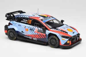 Hyundai i20 N Rally1 WRC #11 T. Neuville / M. Wydaeghe Rally Monte Carlo Winner 2024 IXO 1:18 18RMC194 Metall — Bild 4 von 6