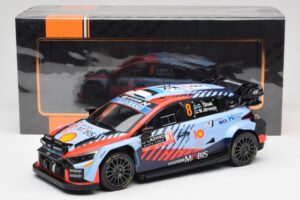 Hyundai i20 N Rally1 WRC #8 O. Tänak / M. Järveoja Rally Monte Carlo Night Version 2024 IXO 1:18 18RMC195 Metall — Bild 6 von 6
