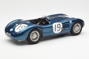 Jaguar C-Type #19 J. Stewart Ecurie Ecosse Goodwood Members Meeting 1954 CMC 1:18 M-192 Metall — Bild 2 von 6