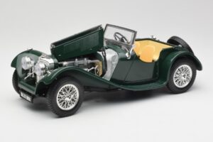Jaguar SS 100 Roadster Grün Bburago 1:18 3006 Metall — Bild 2 von 8