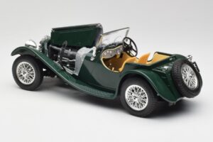 Jaguar SS 100 Roadster Grün Bburago 1:18 3006 Metall — Bild 5 von 8