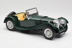 Jaguar SS 100 Roadster Grün Bburago 1:18 3006 Metall — Bild 6 von 8