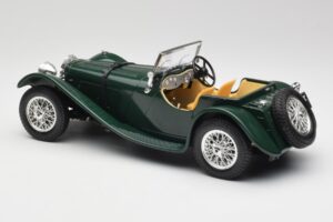Jaguar SS 100 Roadster Grün Bburago 1:18 3006 Metall — Bild 7 von 8