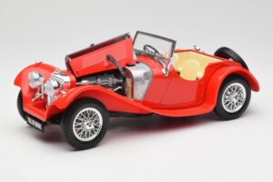 Jaguar SS 100 Rot Bburago 1:18 3006-M1 Metall — Bild 2 von 8