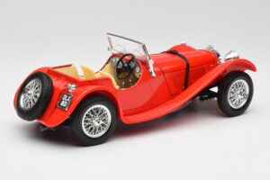 Jaguar SS 100 Rot Bburago 1:18 3006-M1 Metall — Bild 3 von 8
