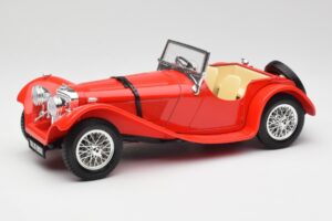 Jaguar SS 100 Rot Bburago 1:18 3006-M1 Metall